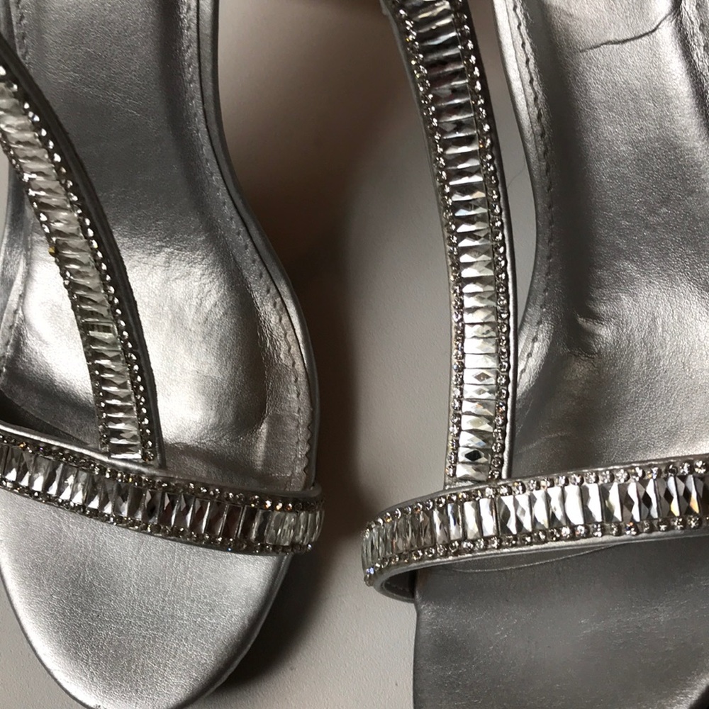 Silver Rhinestone Strappy Heels🌺HP🌺 - Picture 2 of 8